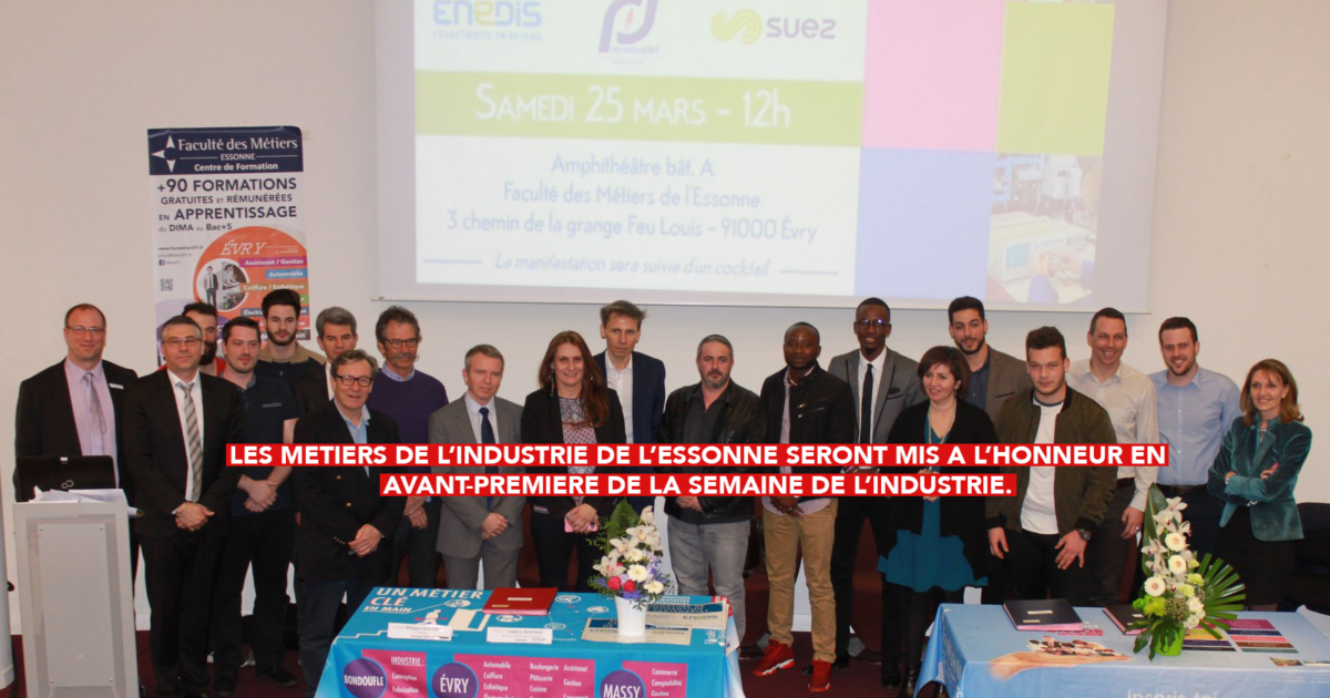 Les métiers de l’industrie de l’Essonne seront mis à l’honneur en avant-première de la Semaine de l’Industrie.