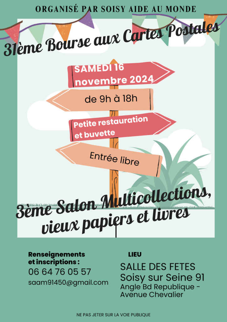 Bourse aux Cartes Postales et Salon Multicollections à Soisy-sur-Seine