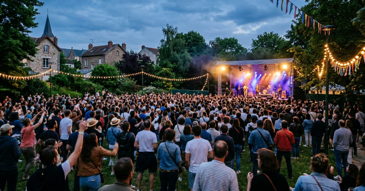 Concert d'été dans un parc