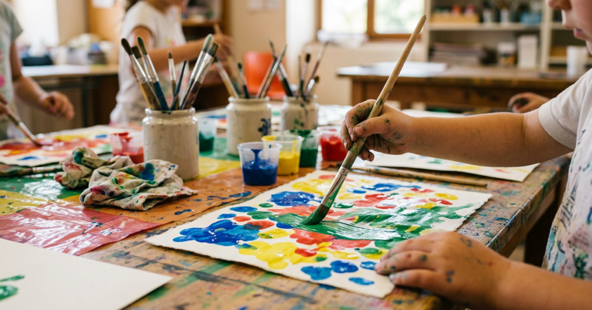 Atelier peinture des enfants