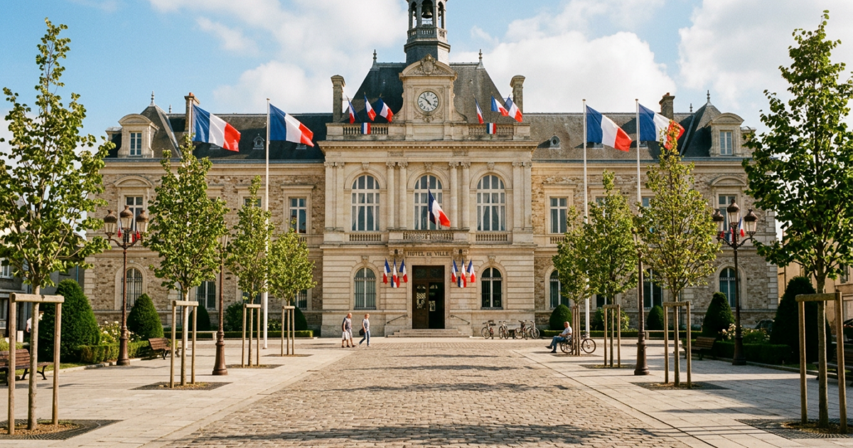 L'hôtel de ville d'une commune de l'Essonne