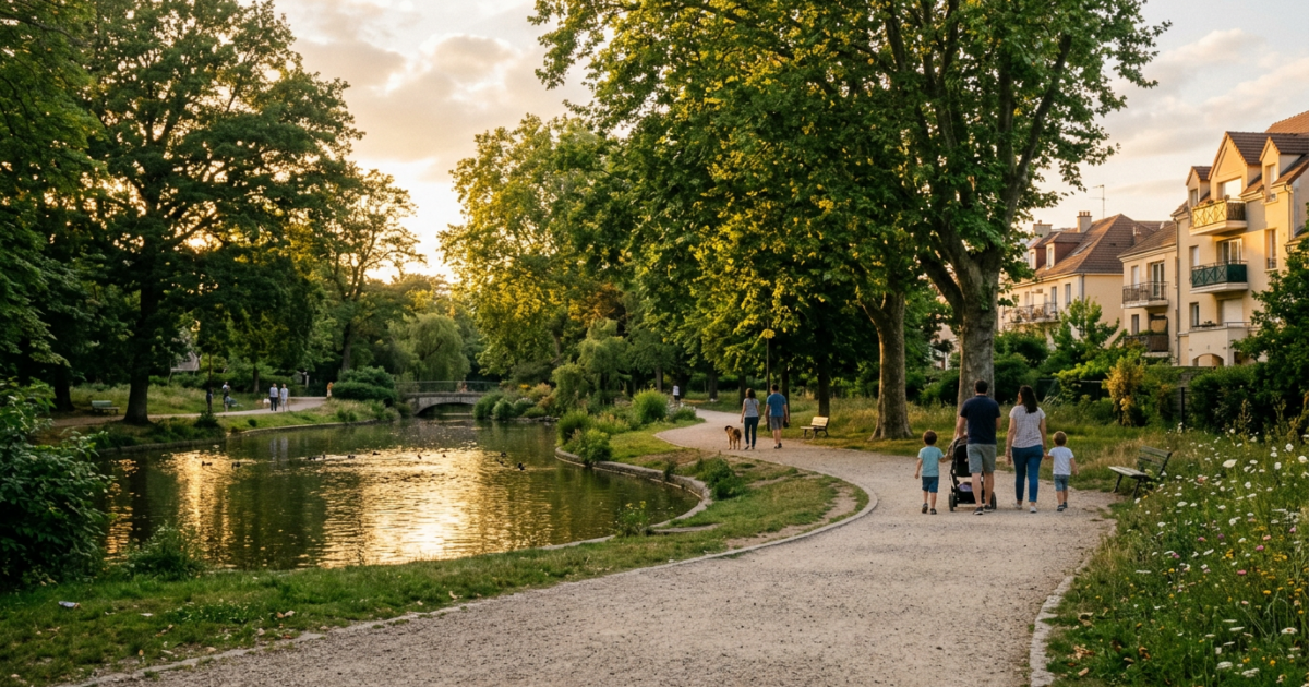 Un parc — la nature en ville dans l'Essonne