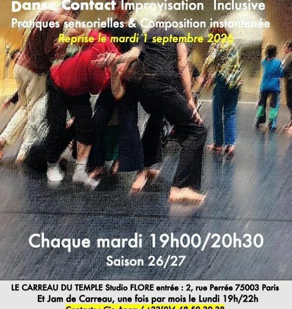 Atelier danse contact improvisation — Paris
